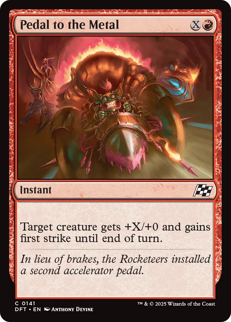 Pedal to the Metal from Aetherdrift - Magic: The Gathering