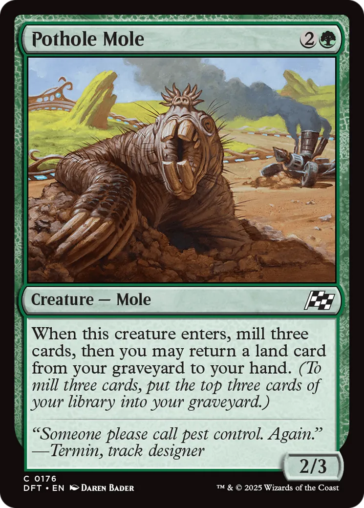 Taupe de nid de poule — Aetherdrift — Magic: The Gathering