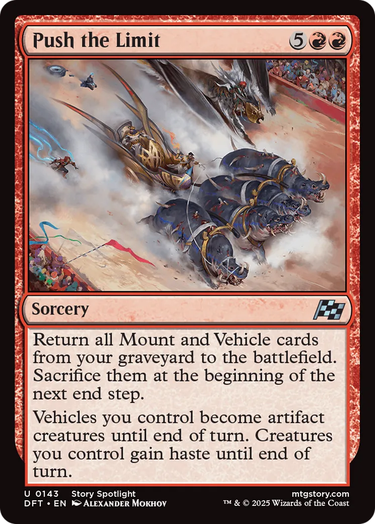 Repousser les limites — Aetherdrift — Magic: The Gathering