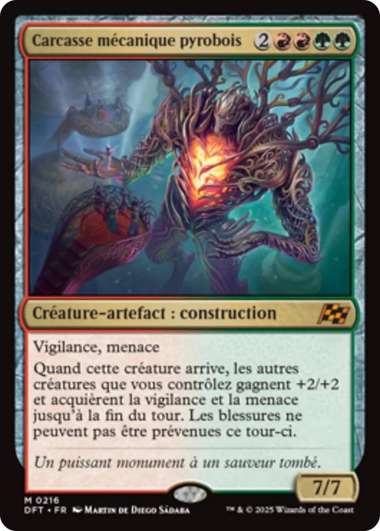 Carcasse mécanique pyrobois — Aetherdrift — Magic: The Gathering