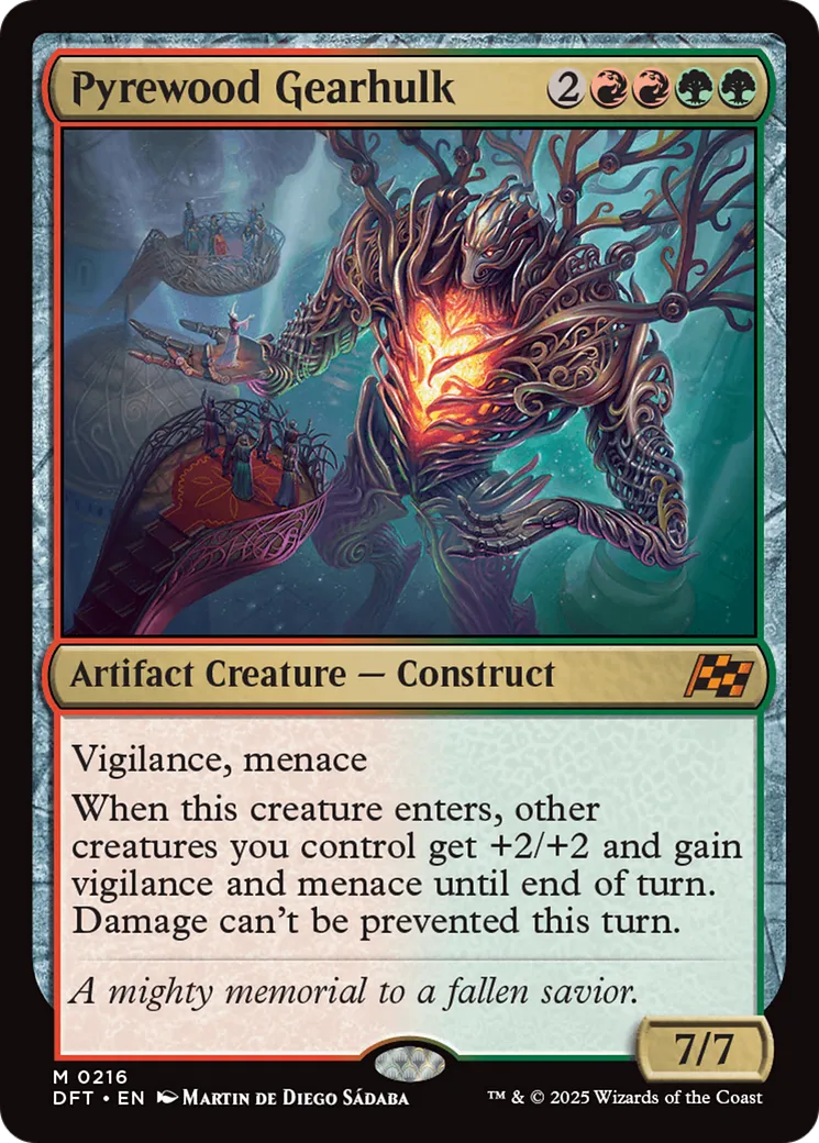 Pyrewood Gearhulk — Aetherdrift — Magic: The Gathering