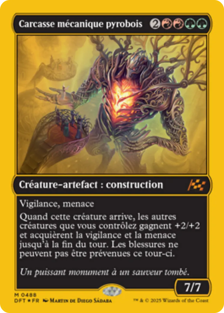 Carcasse mécanique pyrobois — Aetherdrift — Magic: The Gathering