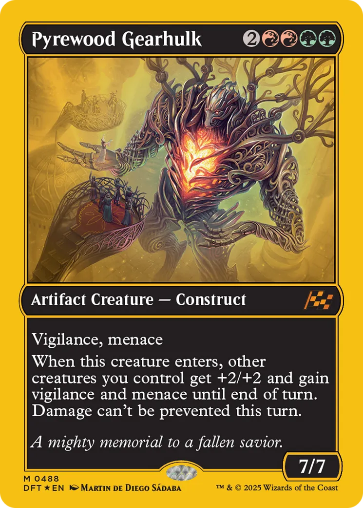 Pyrewood Gearhulk — Aetherdrift — Magic: The Gathering