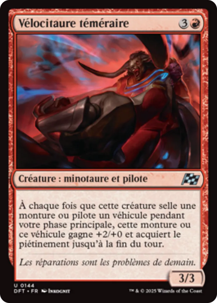 Vélocitaure téméraire from Aetherdrift - Magic: The Gathering