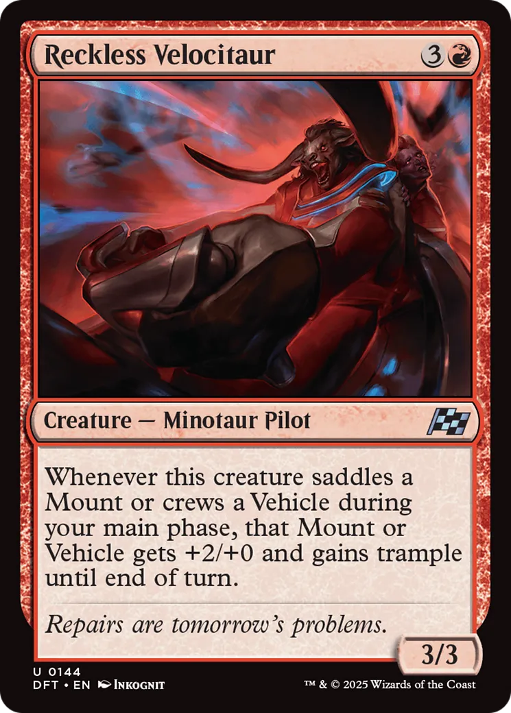 Reckless Velocitaur — Aetherdrift — Magic: The Gathering