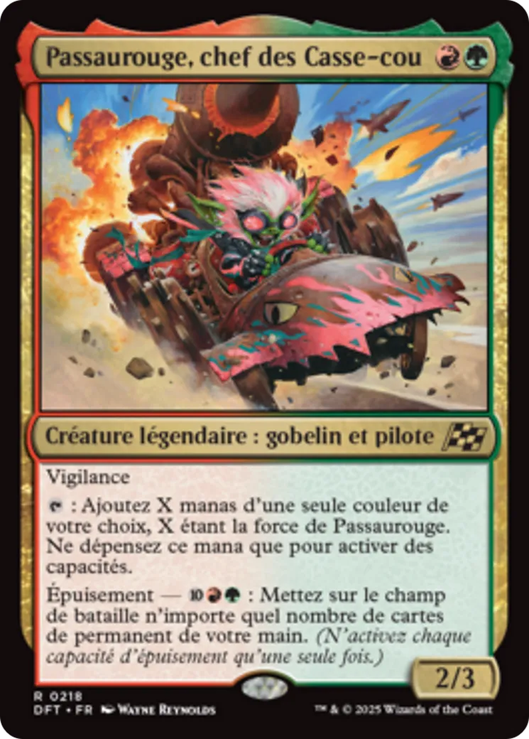 Passaurouge, chef des Casse-cou — Aetherdrift — Magic: The Gathering