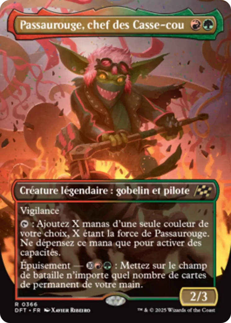 Passaurouge, chef des Casse-cou — Aetherdrift — Magic: The Gathering