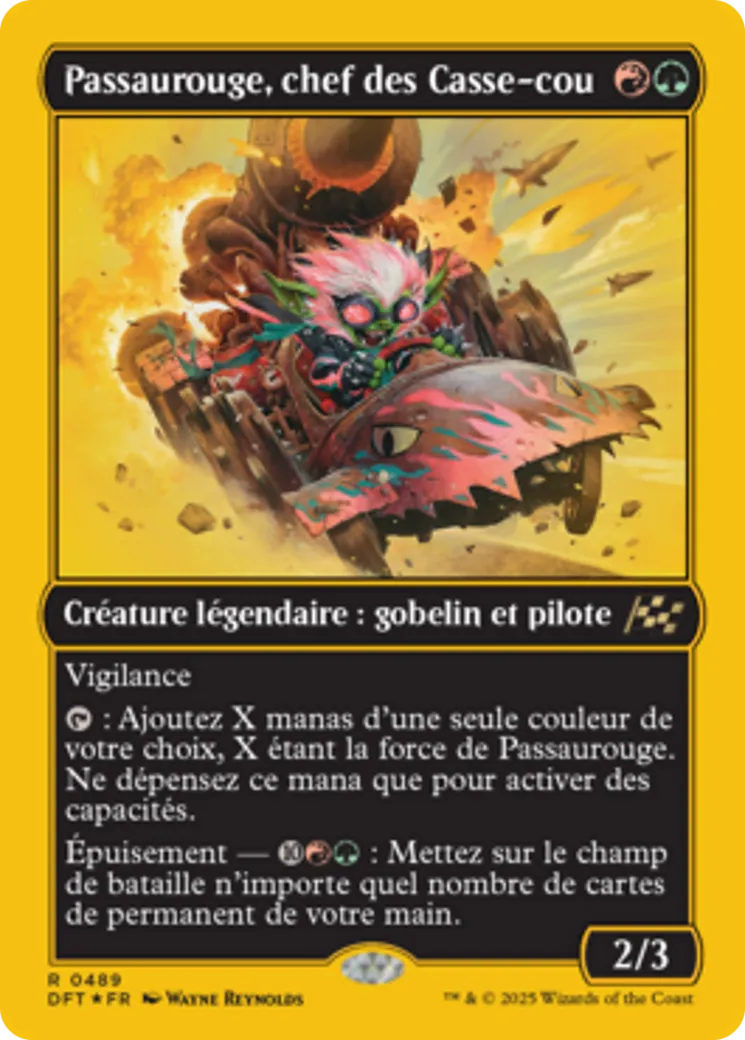 Passaurouge, chef des Casse-cou — Aetherdrift — Magic: The Gathering