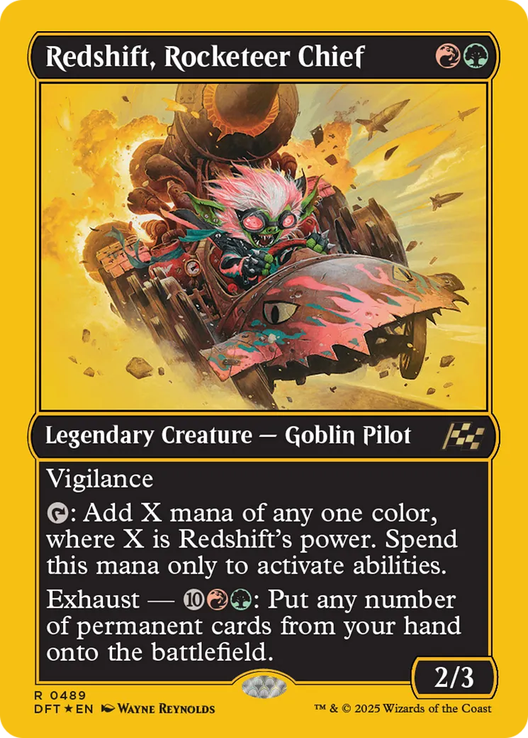 Redshift, Rocketeer Chief — Aetherdrift — Magic: The Gathering