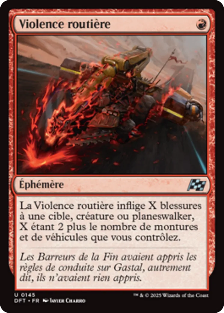 Violence routière — Aetherdrift — Magic: The Gathering