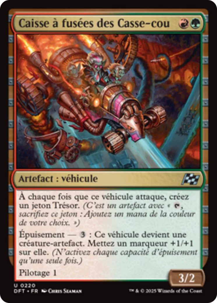 Caisse à fusées des Casse-cou — Aetherdrift — Magic: The Gathering