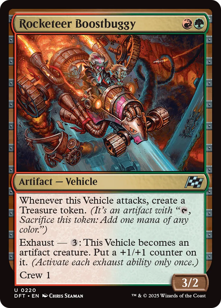 Caisse à fusées des Casse-cou — Aetherdrift — Magic: The Gathering