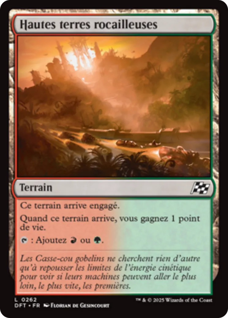 Hautes terres rocailleuses from Aetherdrift - Magic: The Gathering