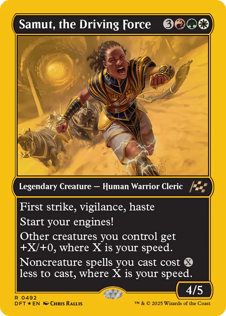 Samut, the Driving Force — Aetherdrift — Magic: The Gathering