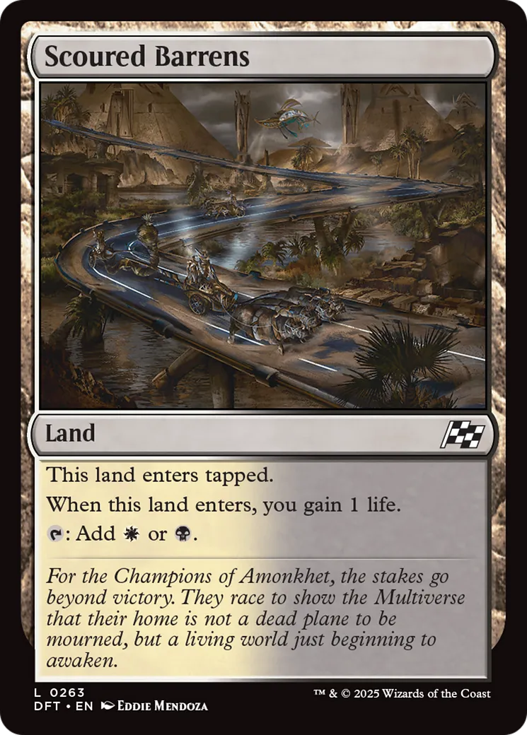 Scoured Barrens — Aetherdrift — Magic: The Gathering