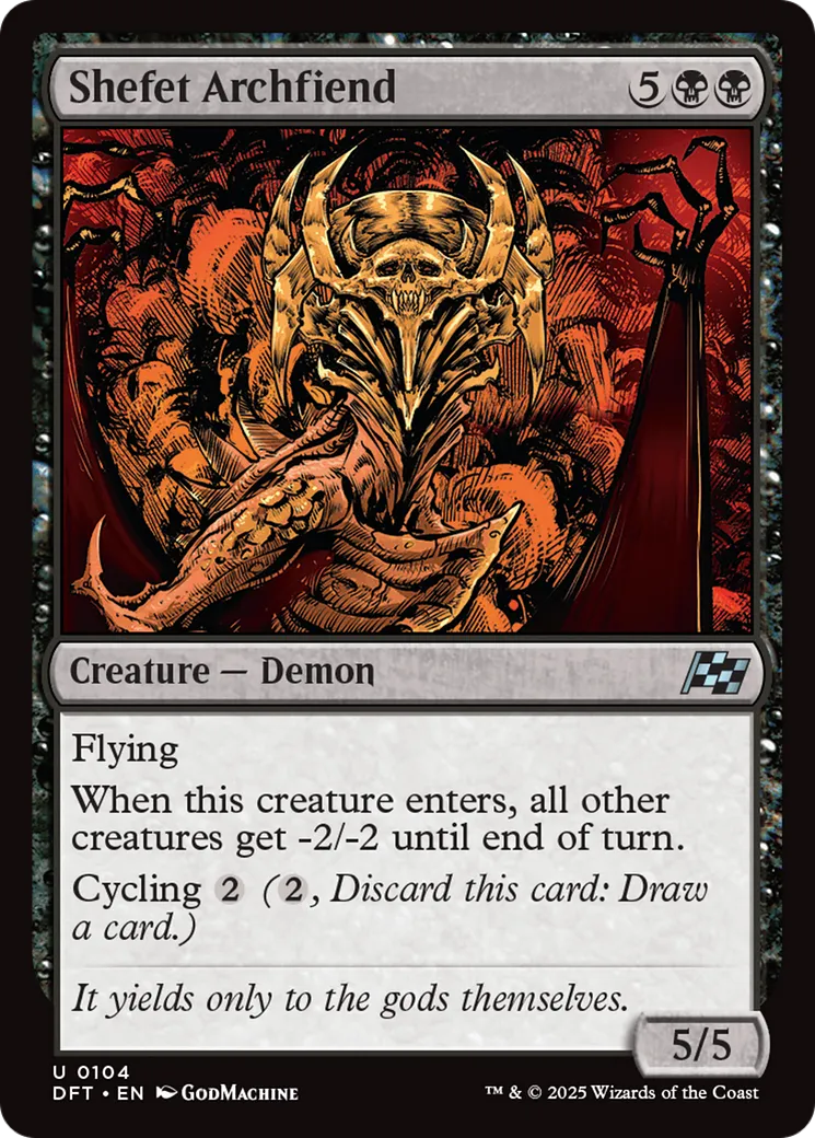 Shefet Archfiend — Aetherdrift — Magic: The Gathering