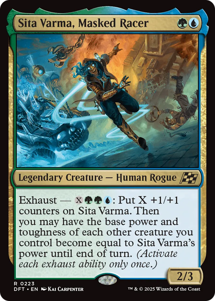 Sita Varma, Masked Racer — Aetherdrift — Magic: The Gathering