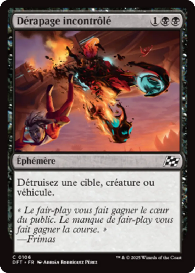 Dérapage incontrôlé — Aetherdrift — Magic: The Gathering