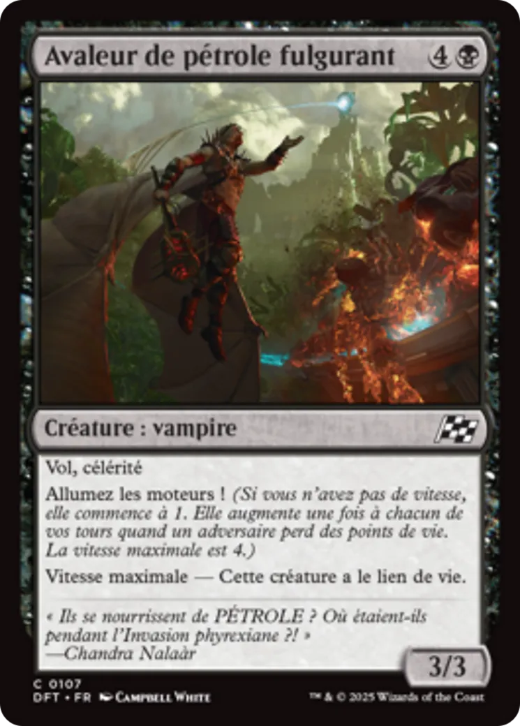 Avaleur de pétrole fulgurant — Aetherdrift — Magic: The Gathering