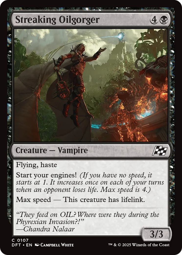 Avaleur de pétrole fulgurant — Aetherdrift — Magic: The Gathering