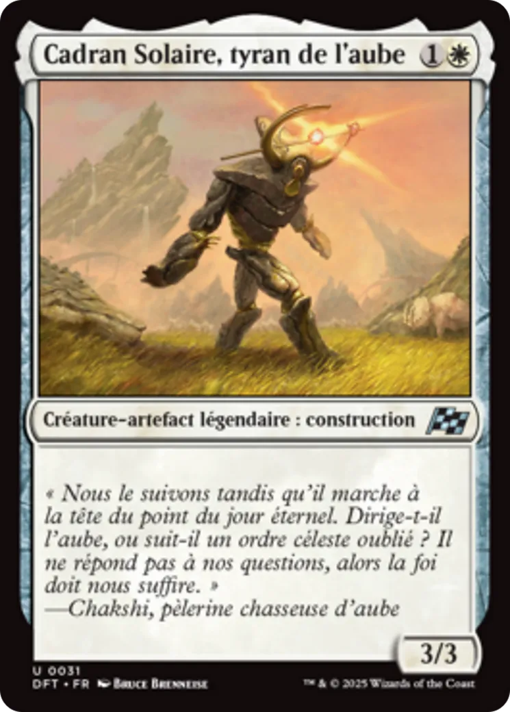 Cadran Solaire, tyran de l'aube — Aetherdrift — Magic: The Gathering