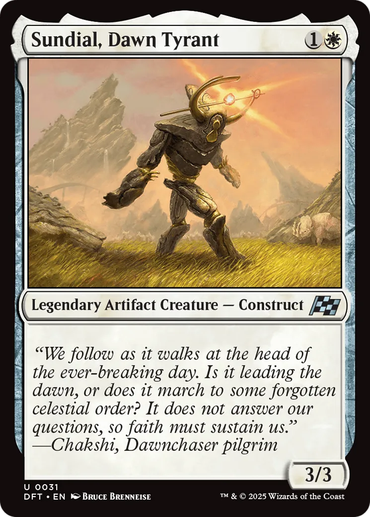 Cadran Solaire, tyran de l'aube — Aetherdrift — Magic: The Gathering