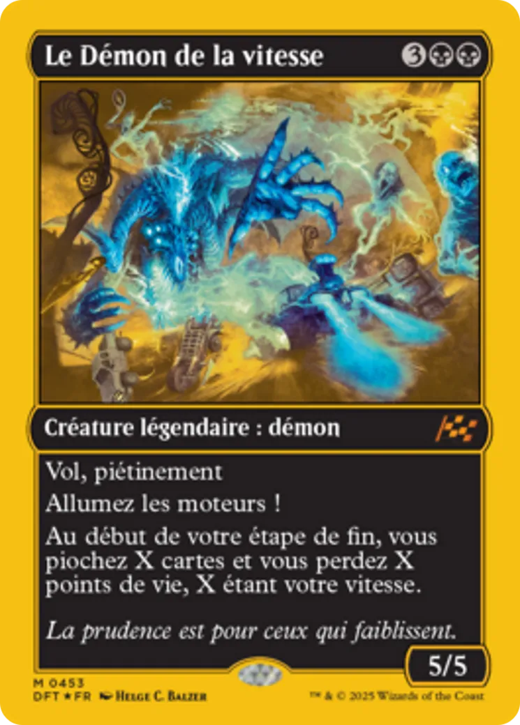 Le Démon de la vitesse — Aetherdrift — Magic: The Gathering