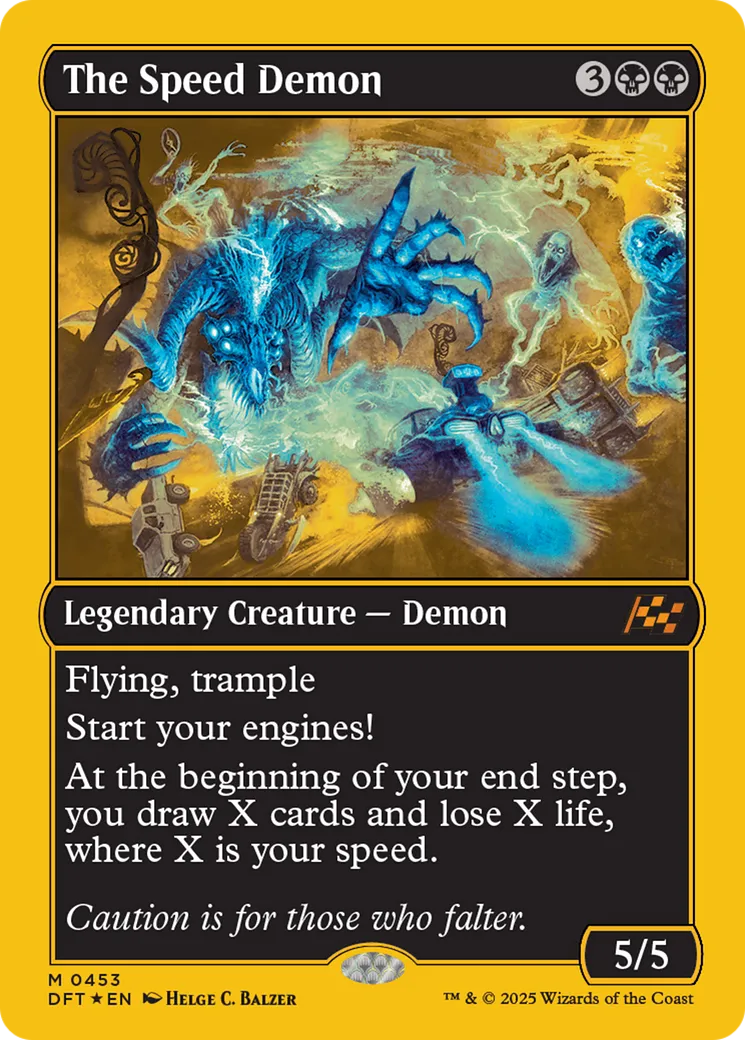 The Speed Demon from Aetherdrift - Magic: The Gathering