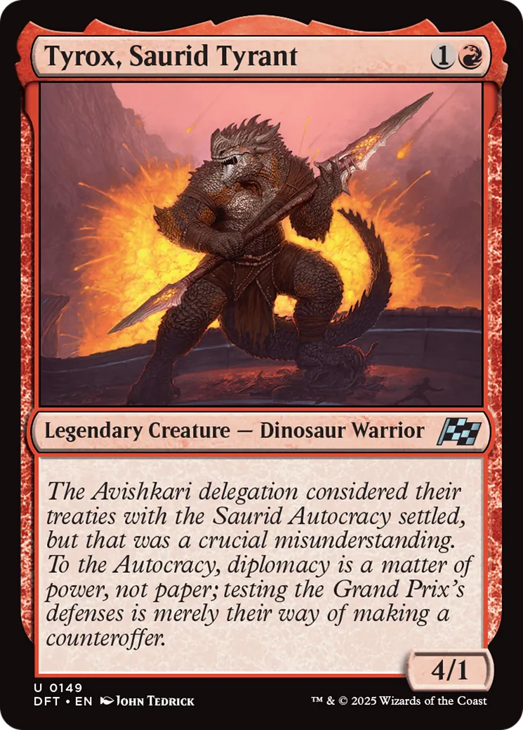 Tyrox, Saurid Tyrant — Aetherdrift — Magic: The Gathering