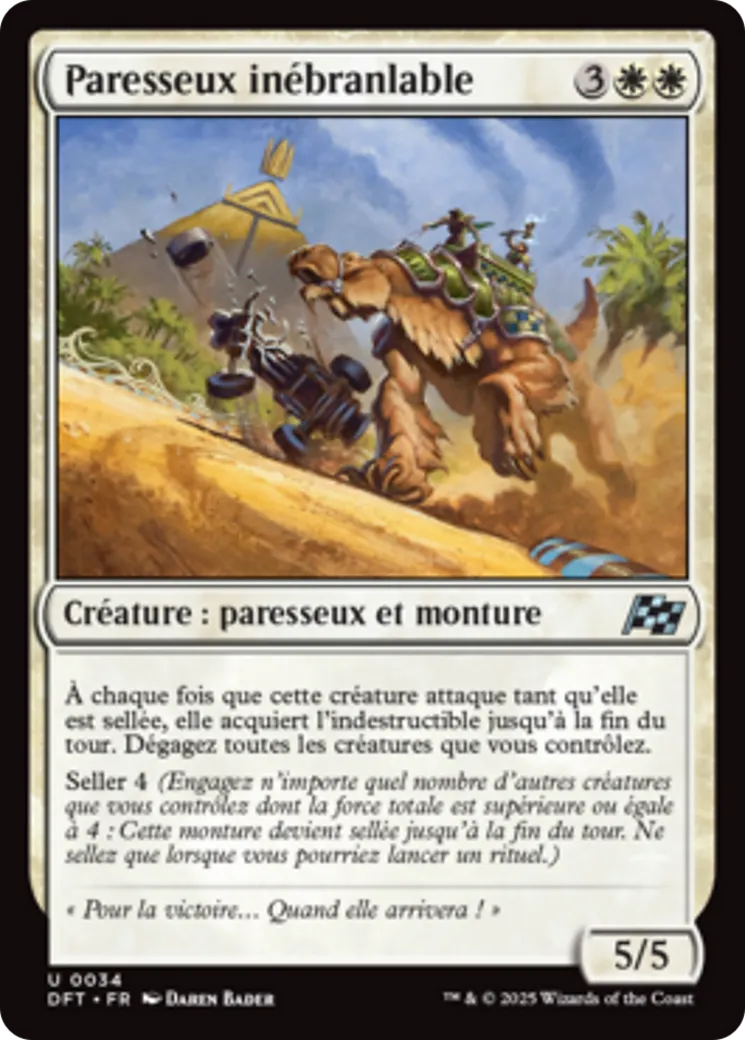 Paresseux inébranlable — Aetherdrift — Magic: The Gathering