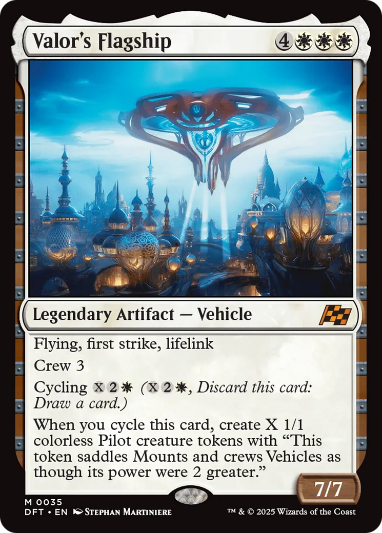 Valor's Flagship — Aetherdrift — Magic: The Gathering