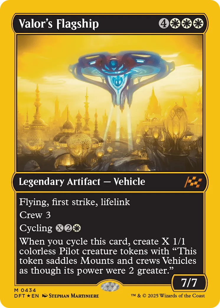 Valor's Flagship — Aetherdrift — Magic: The Gathering