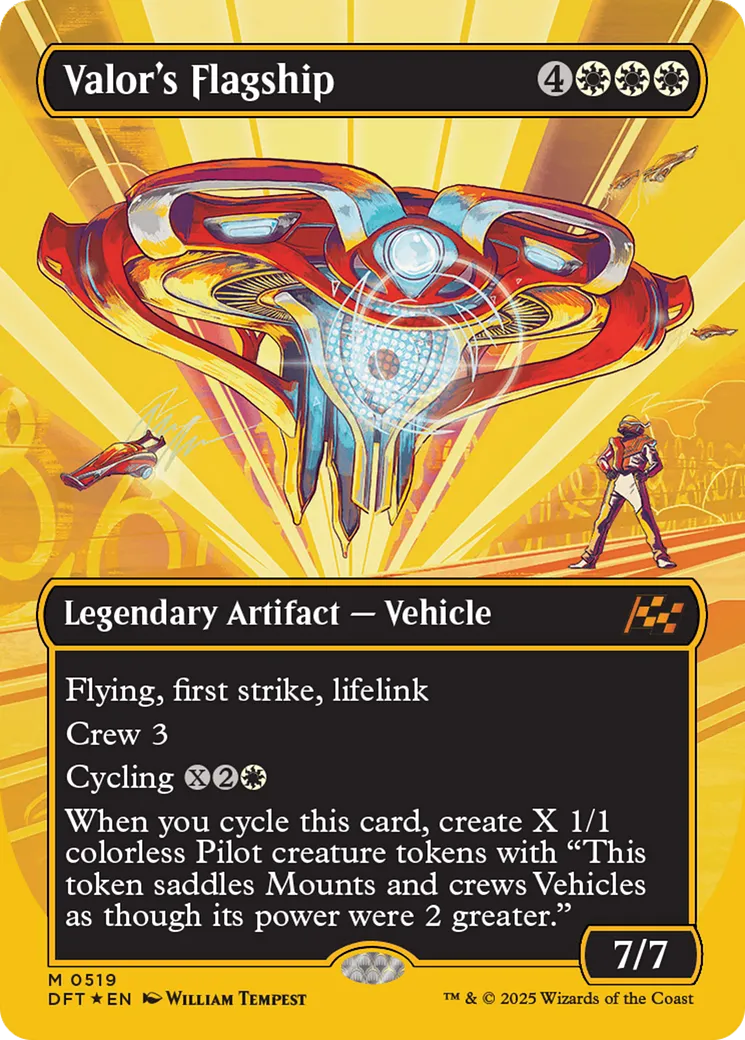 Valor's Flagship — Aetherdrift — Magic: The Gathering