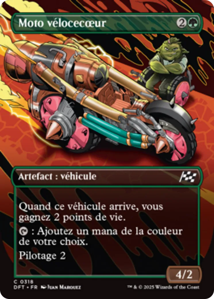 Moto vélocecœur — Aetherdrift — Magic: The Gathering
