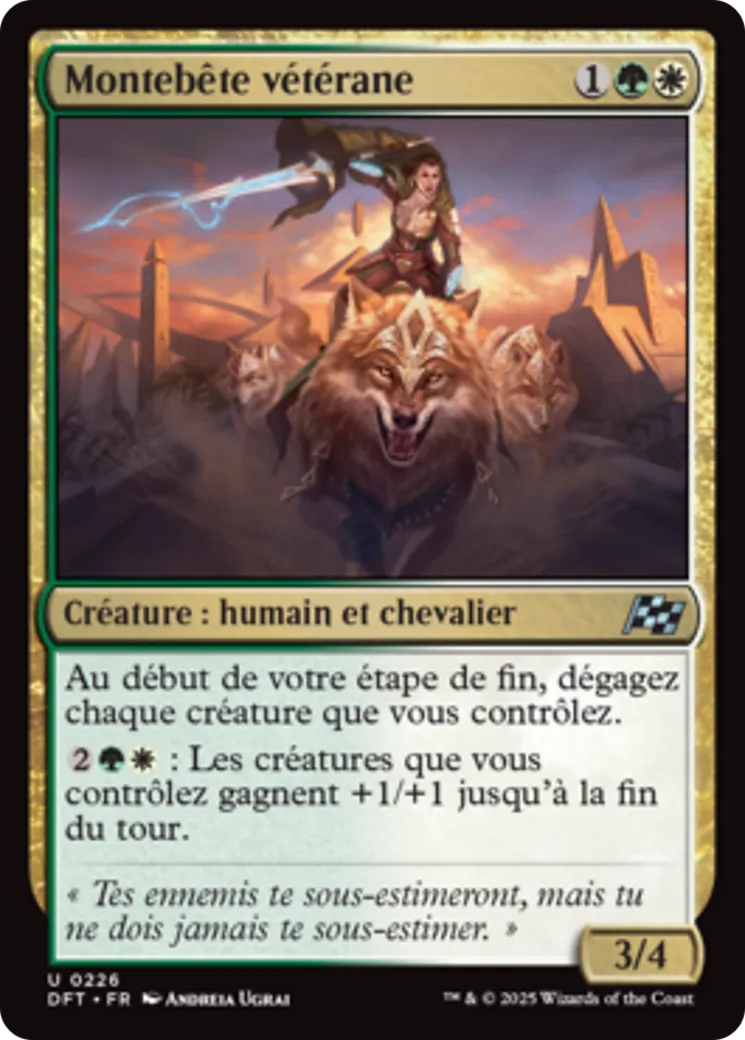 Montebête vétérane — Aetherdrift — Magic: The Gathering