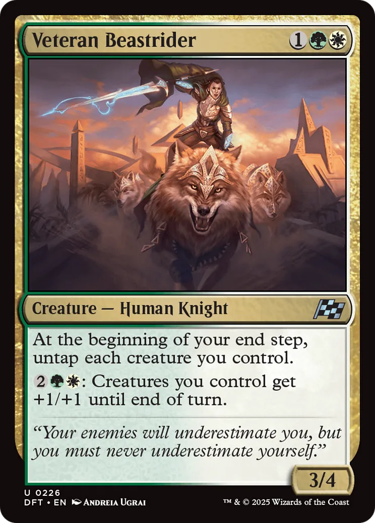 Veteran Beastrider from Aetherdrift - Magic: The Gathering