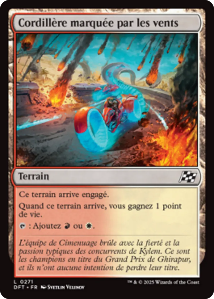 Cordillère marquée par les vents — Aetherdrift — Magic: The Gathering