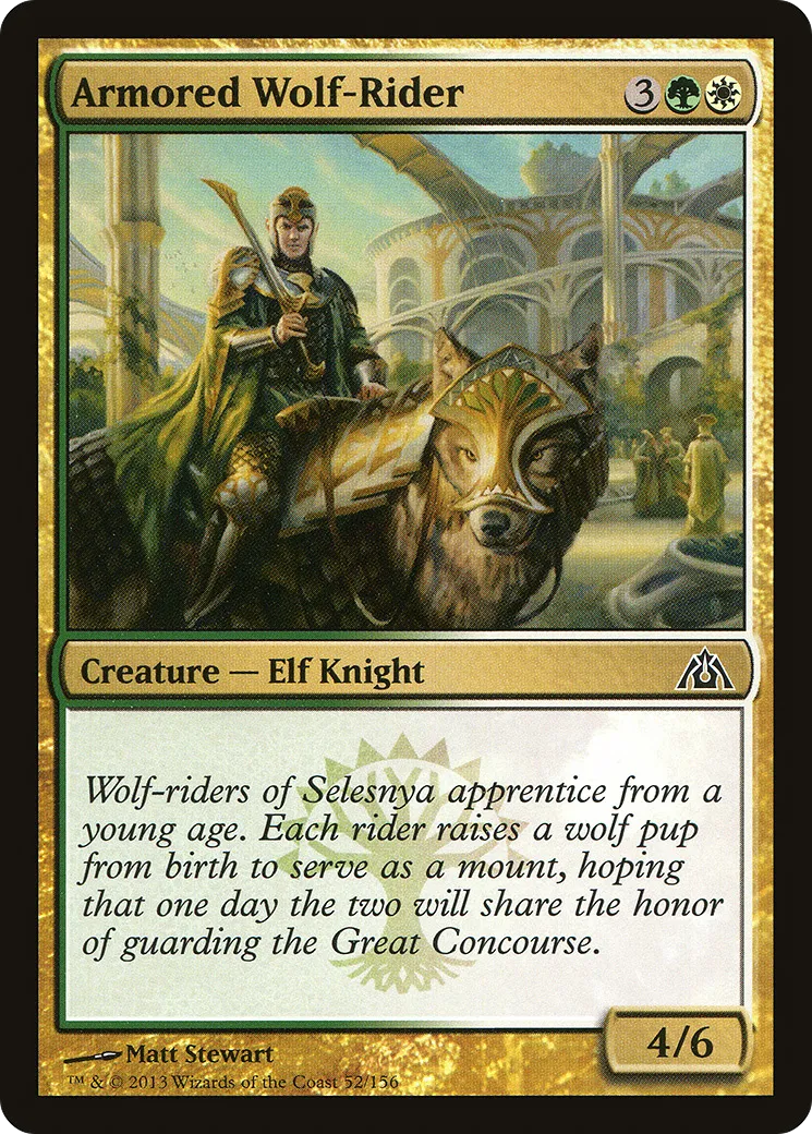 Armored Wolf-Rider — Dragon's Maze — Magic: The Gathering