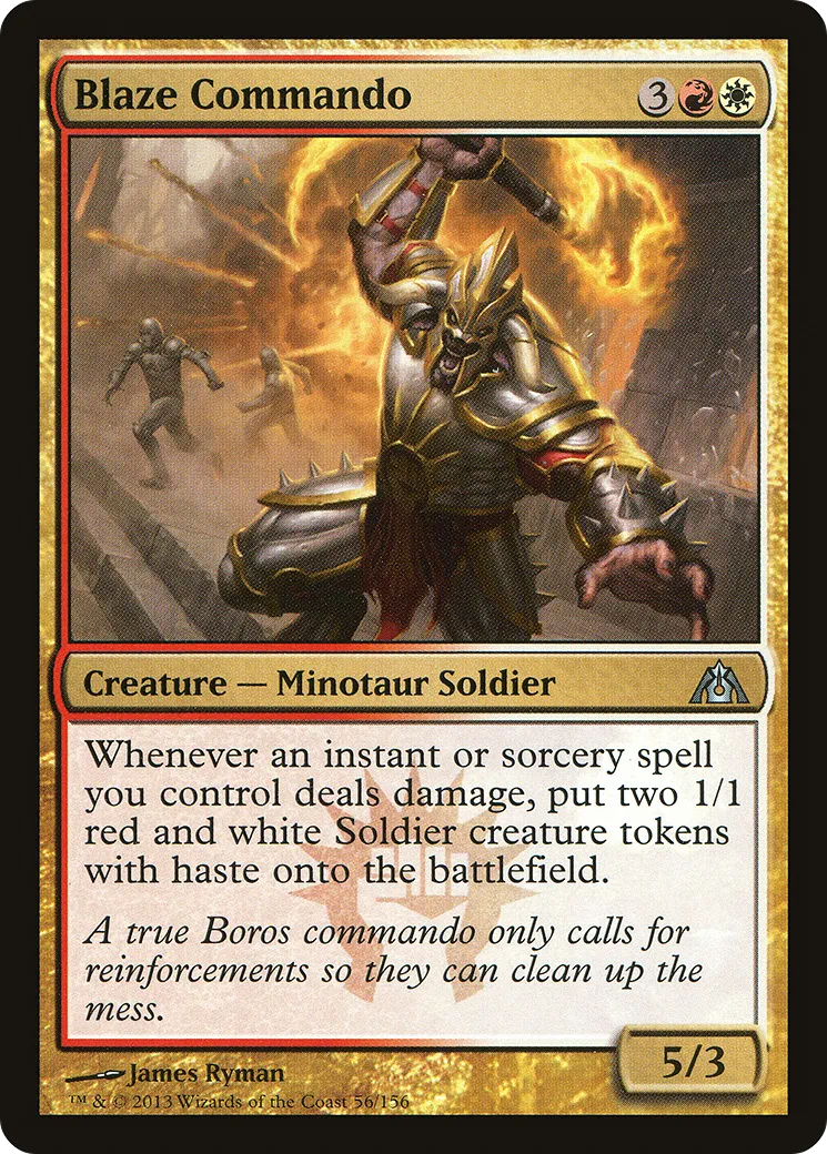 Blaze Commando — Dragon's Maze — Magic: The Gathering