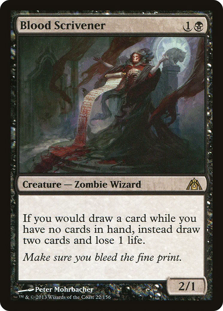 Blood Scrivener — Dragon's Maze — Magic: The Gathering