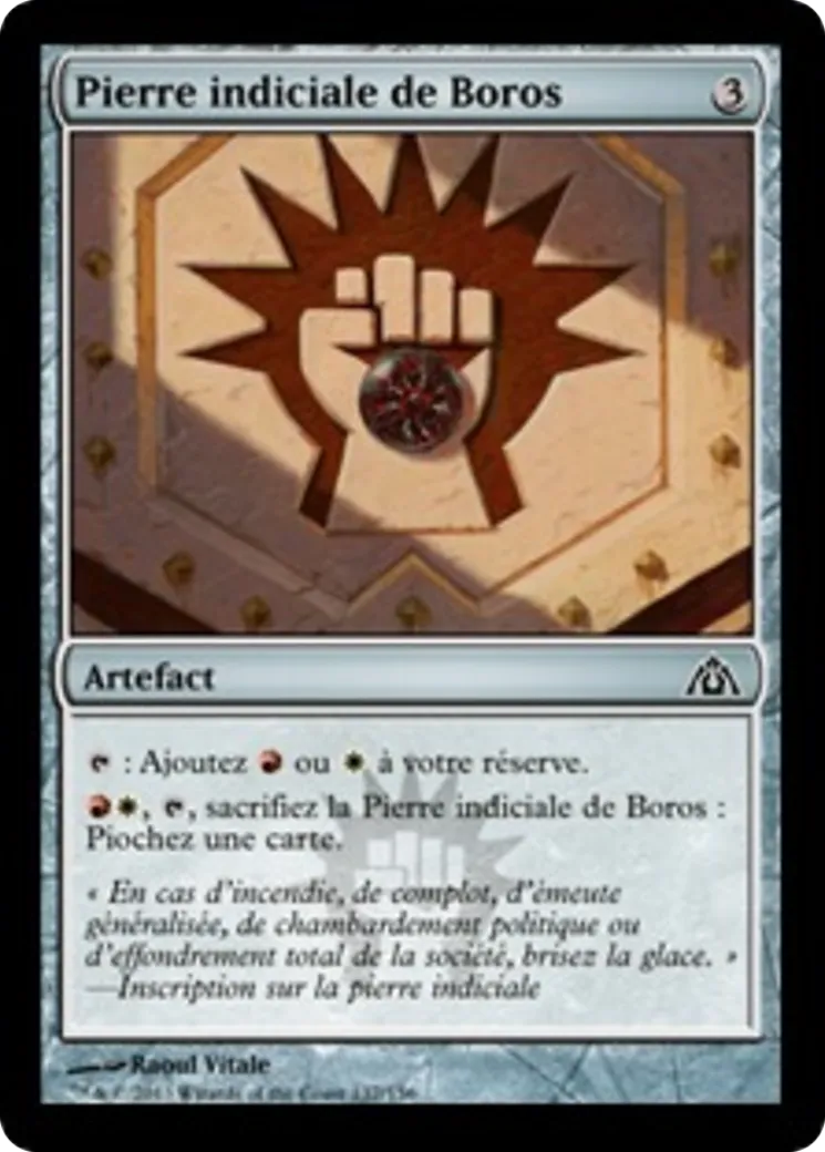 Pierre indiciale de Boros — Dragon's Maze — Magic: The Gathering
