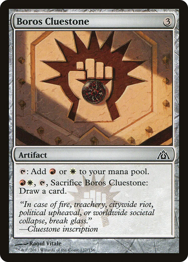 Pierre indiciale de Boros — Dragon's Maze — Magic: The Gathering
