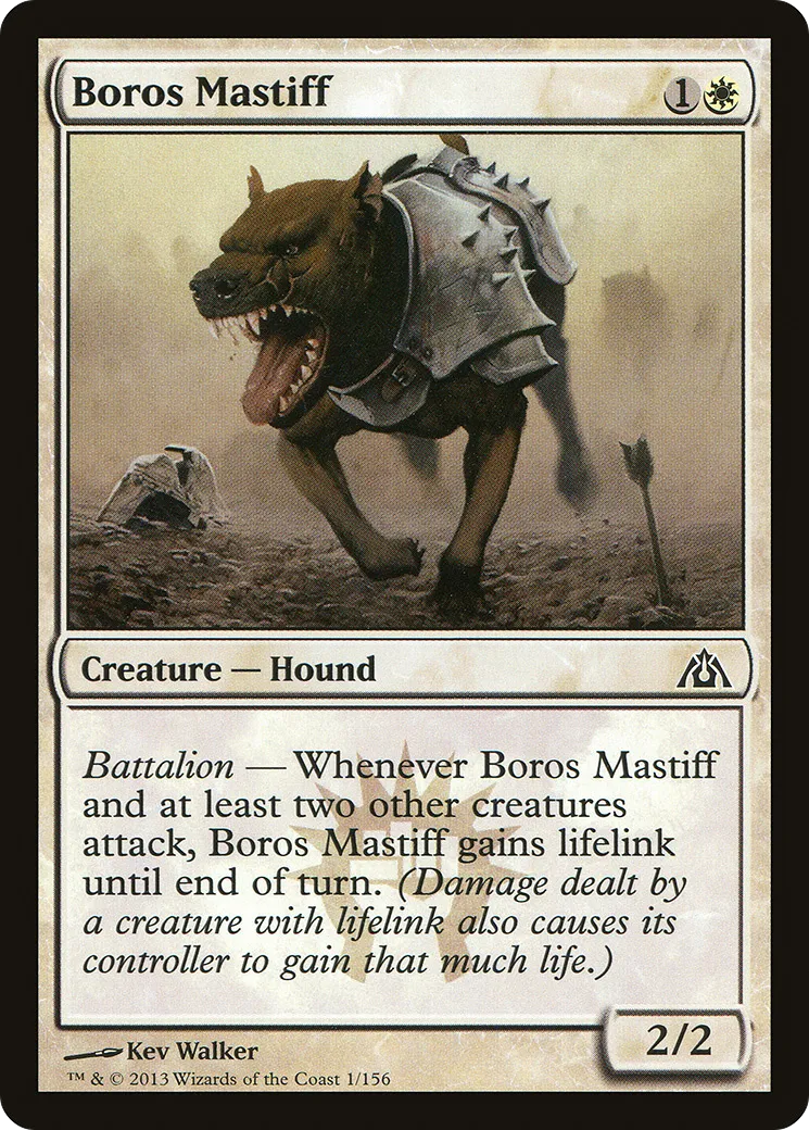 Boros Mastiff — Dragon's Maze — Magic: The Gathering