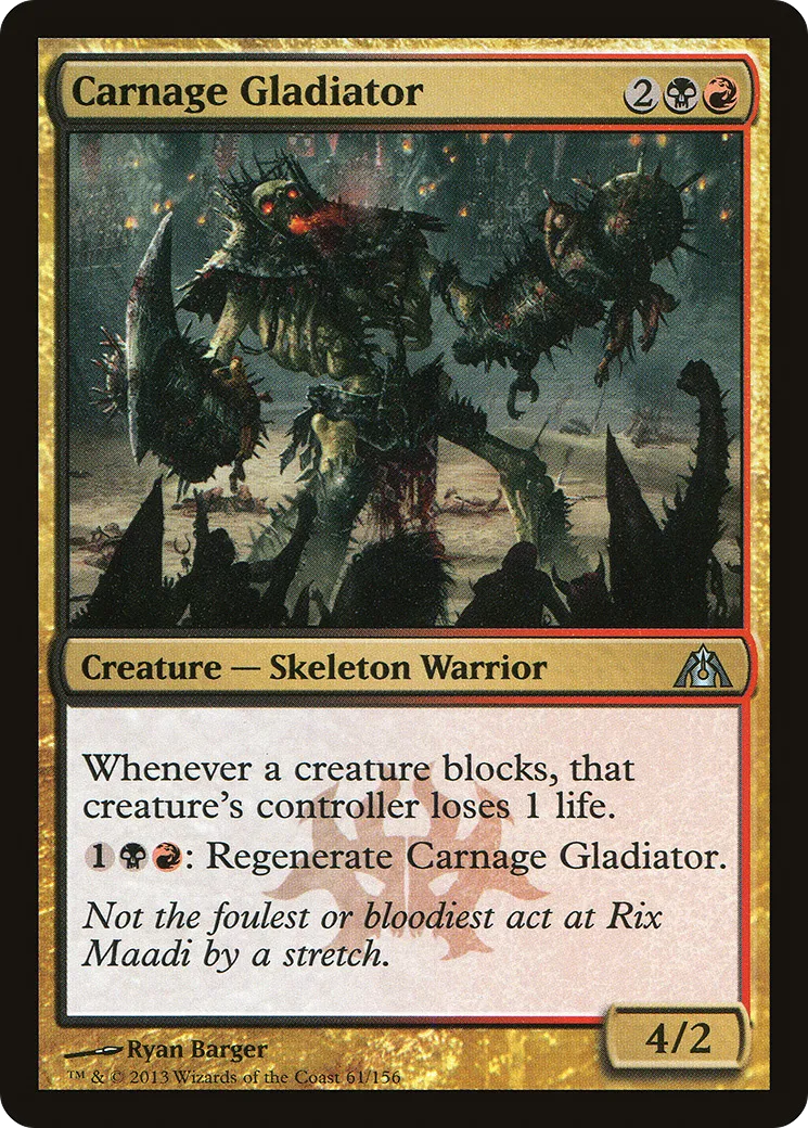 Carnage Gladiator — Dragon's Maze — Magic: The Gathering