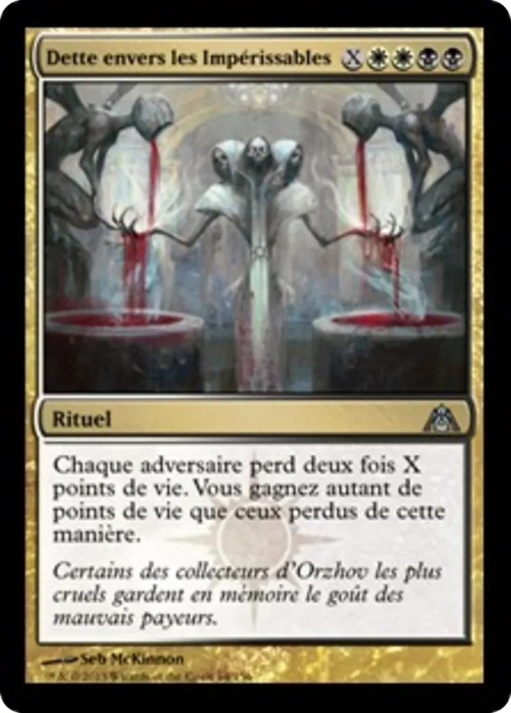Dette envers les Impérissables — Dragon's Maze — Magic: The Gathering