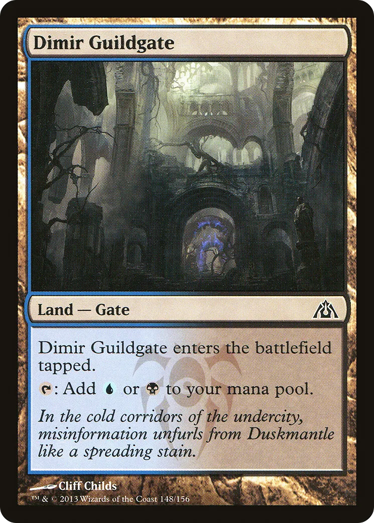 Dimir Guildgate — Dragon's Maze — Magic: The Gathering