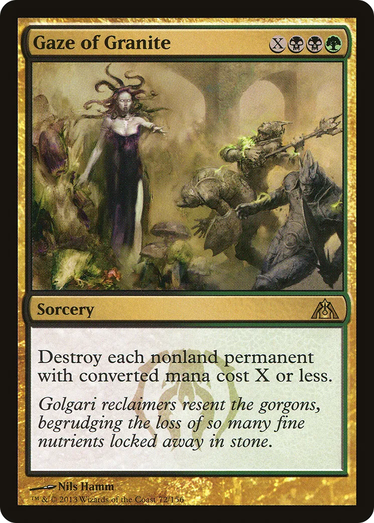 Gaze of Granite — Dragon's Maze — Magic: The Gathering