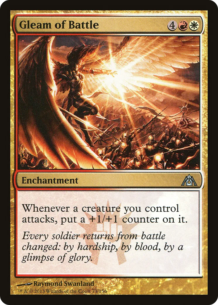 Gleam of Battle — Dragon's Maze — Magic: The Gathering