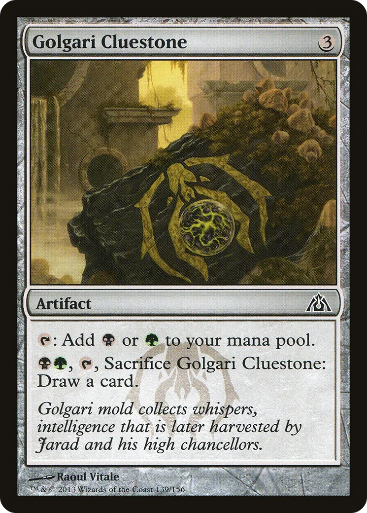 Golgari Cluestone — Dragon's Maze — Magic: The Gathering