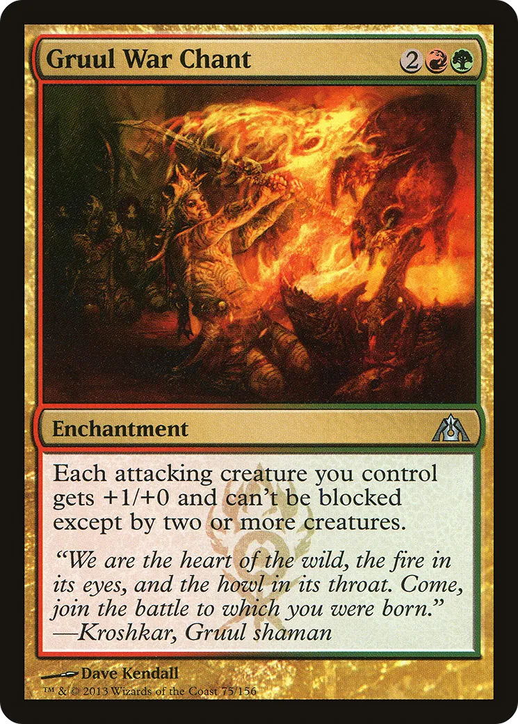 Gruul War Chant — Dragon's Maze — Magic: The Gathering